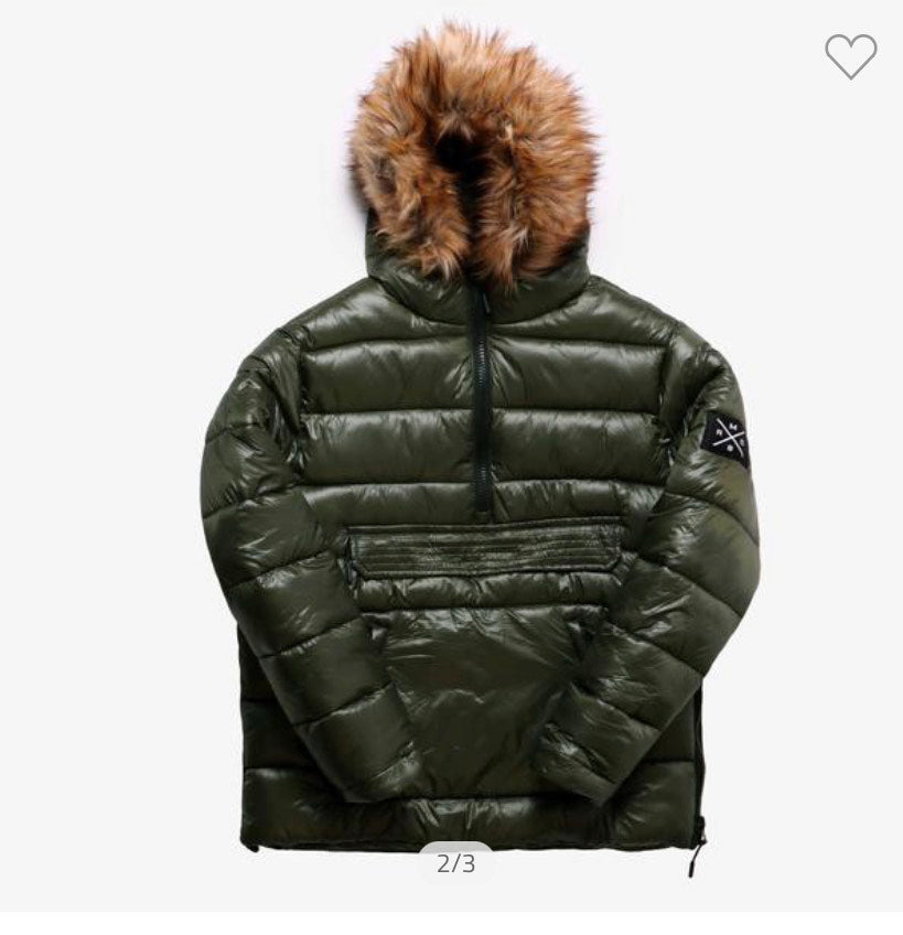 NYLON PUFFER ANORAK WITH HOOD